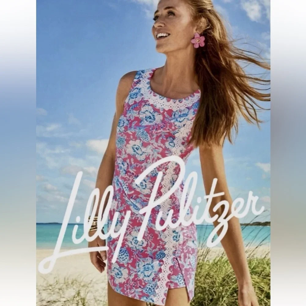 NWT Lilly Pulitzer Ginge Floral Shift Romper - Picture 3 of 16